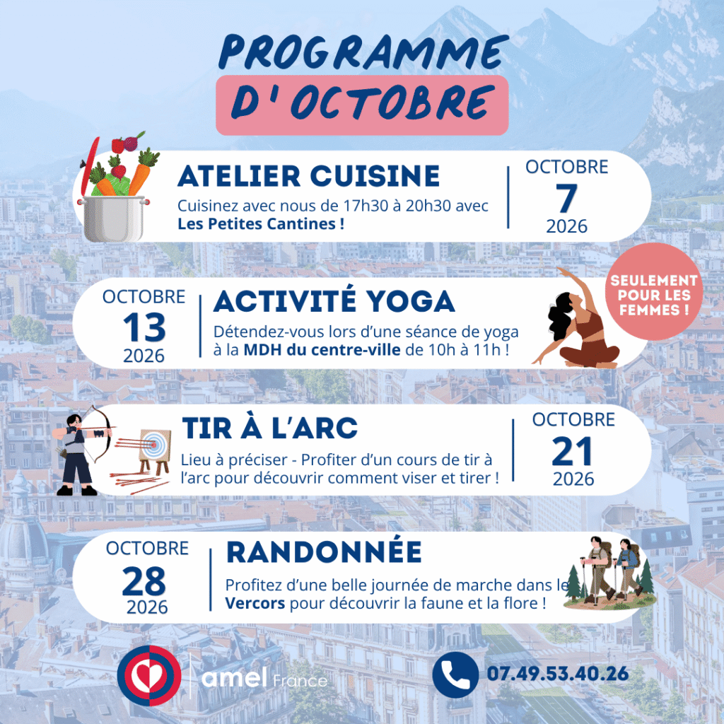 Sport et culture avec Amel France - Octobre 2026