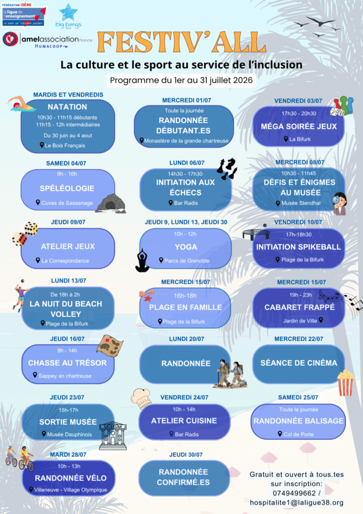 Sport et culture avec Amel France - Juillet 2026