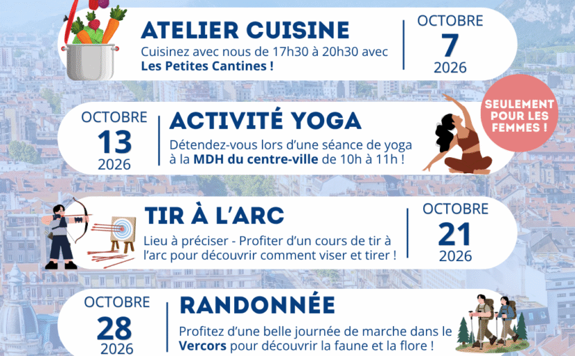 Sport et culture avec Amel France – Octobre 2026